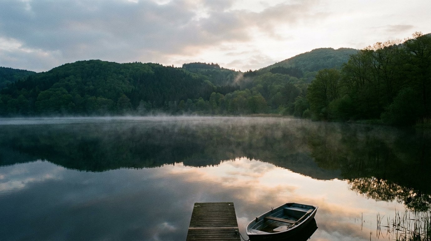 Jerkbait para lucio en el Laacher See: cuando el lago volcánico despierta