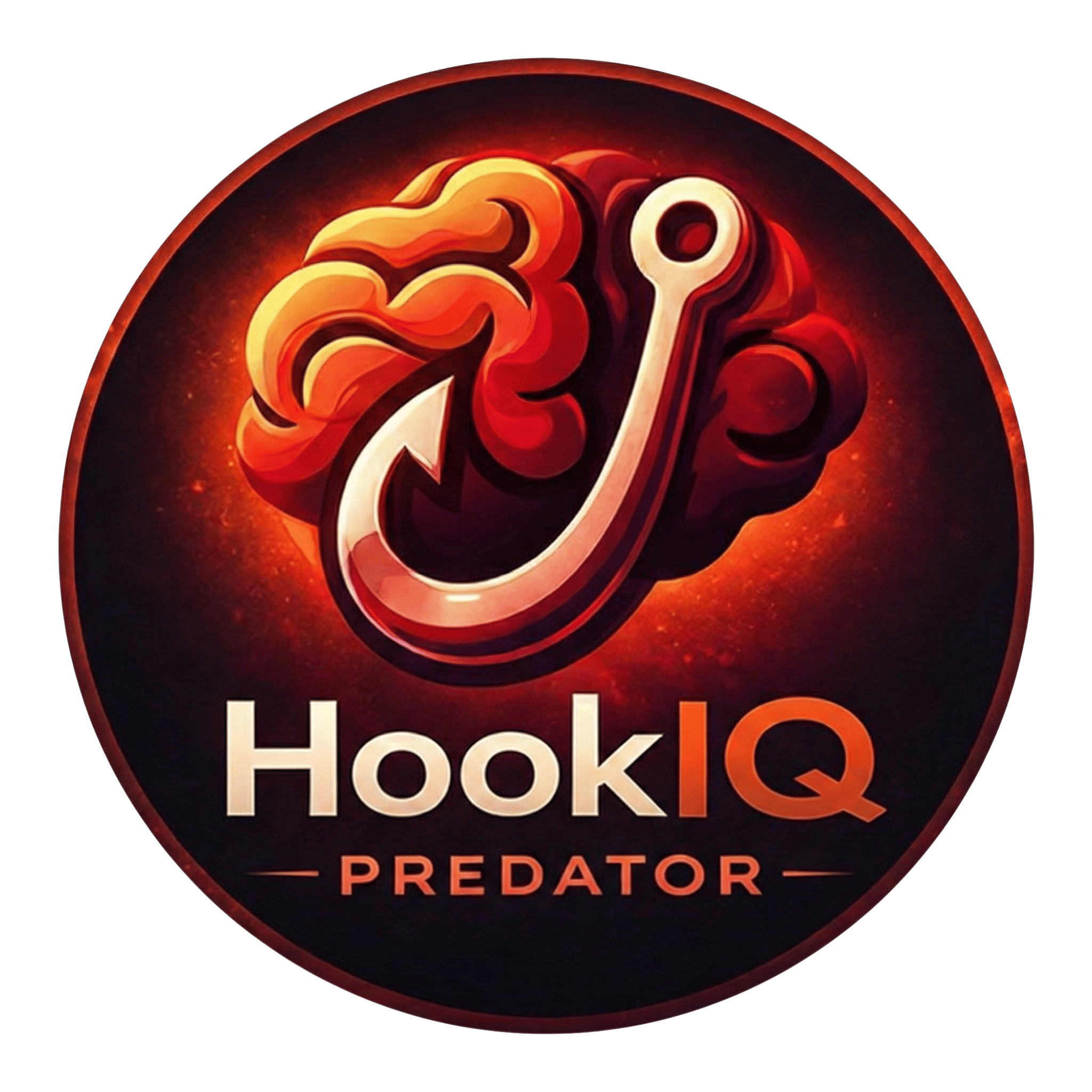 HookIQ Predator App-Icon — Raubfisch-Angeln mit KI